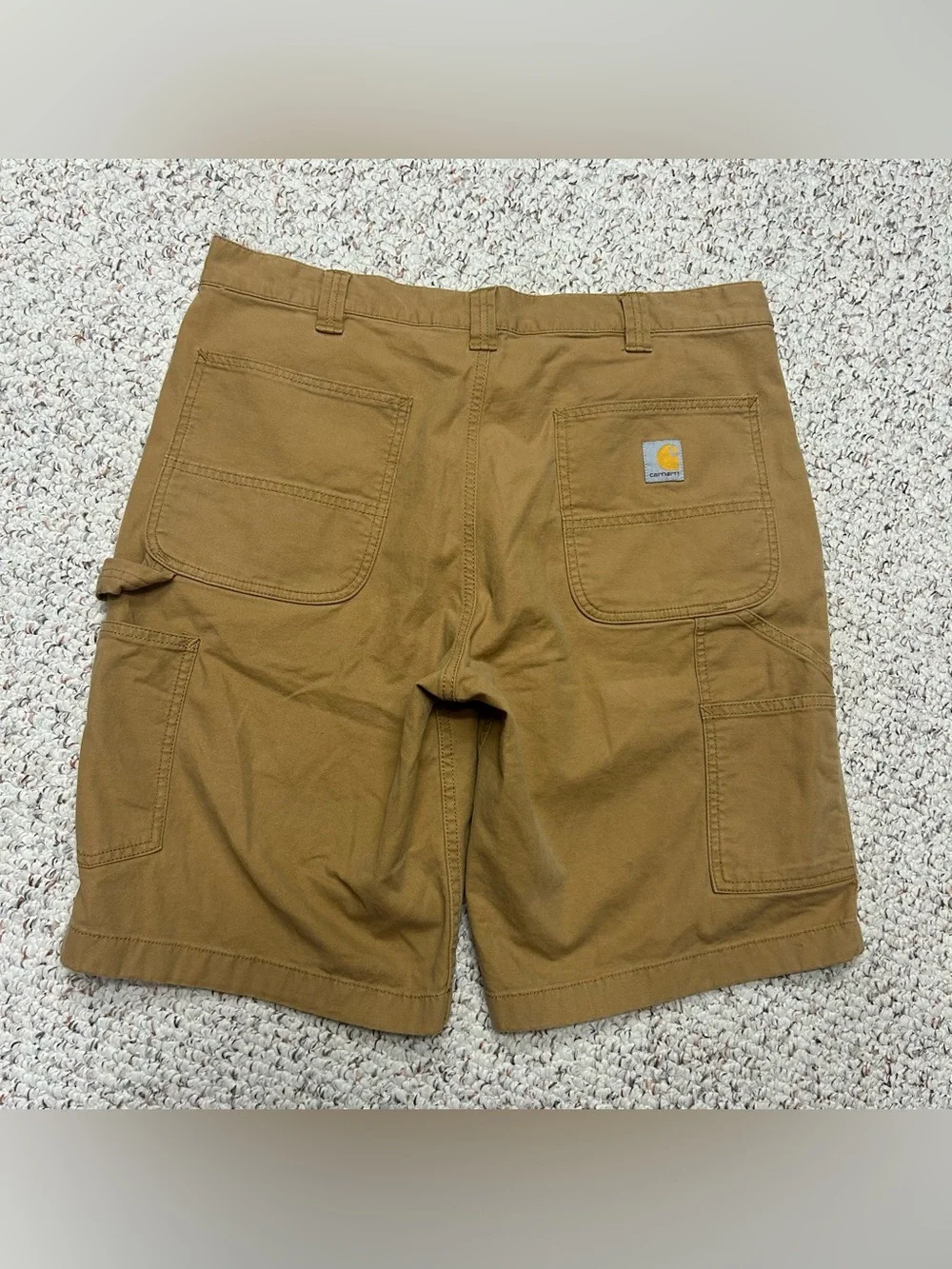 Carhartt Rugged Flex Rigby Relaxed Fit Canvas Shorts 36x11 103652-918 Brown Tan
